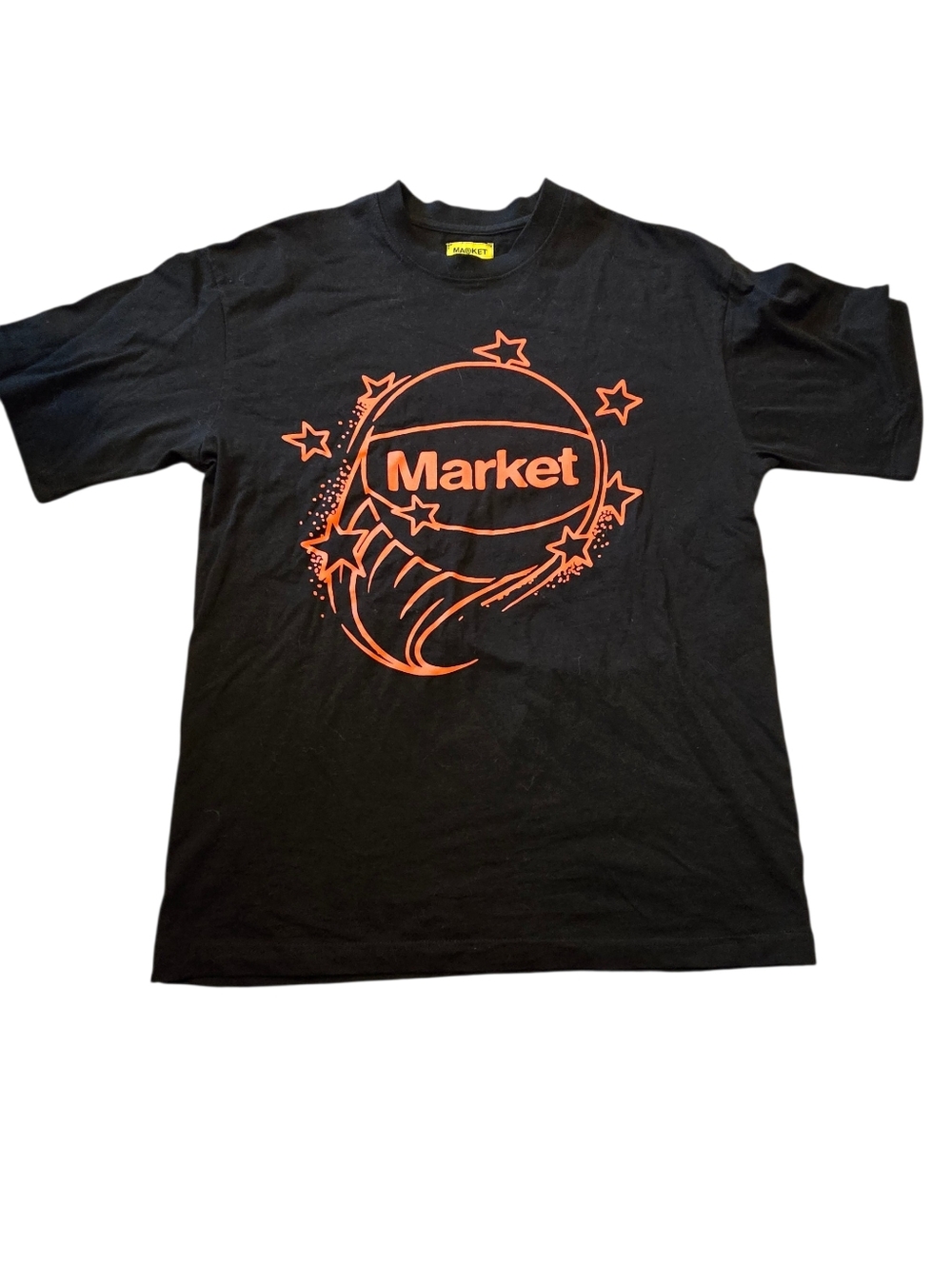Market Studios Black Basketball  T-Shirt Large Hypebeast Rare Black Red